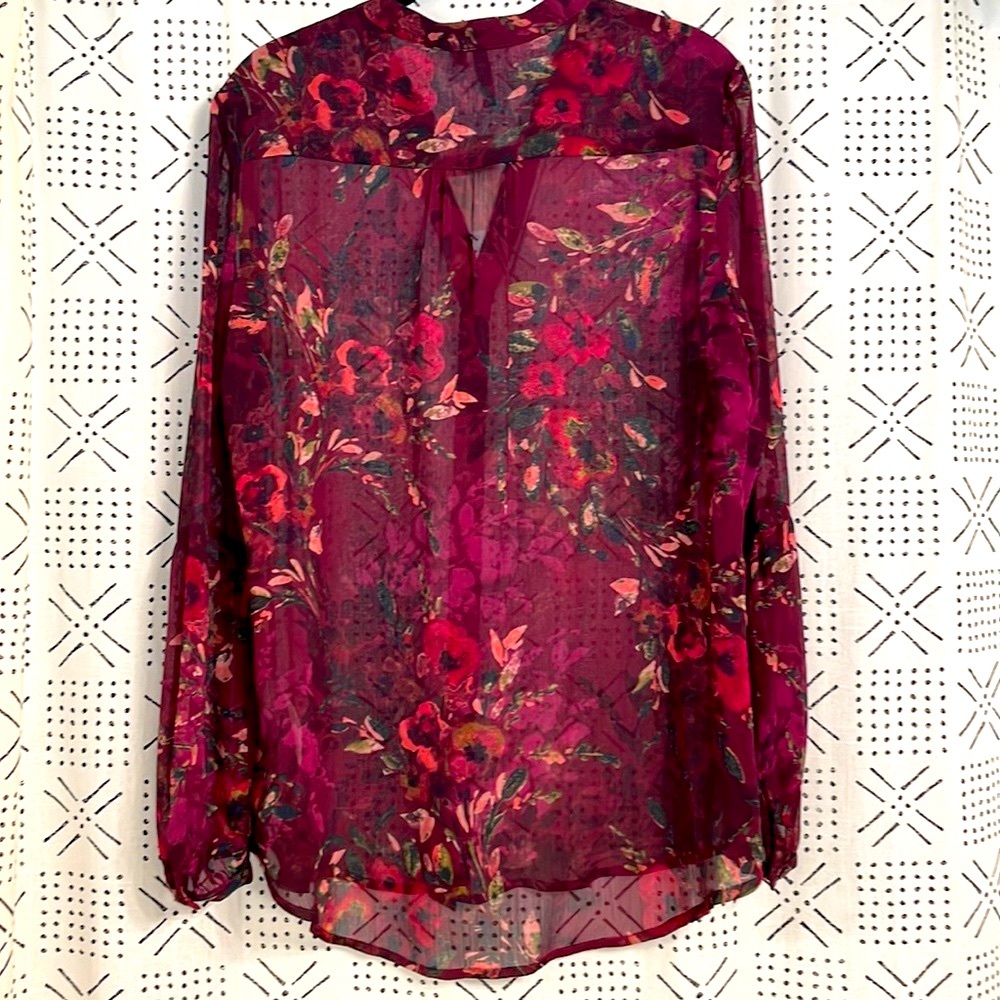 KUT FROM THE KLOTH Hals Bishop Sleeve Blouse NWT - Picture 4 of 4